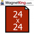 24" x 24" Sheet Gloss Black Magnet