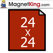 24" x 24" Sheet Gloss Black Magnet