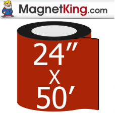24" x 50' Roll Gloss Black Magnet