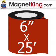 6 in. x 25' Roll Thick Matte White Magnet