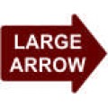 Large Arrow - 23x17 in. Magnet Die Cut