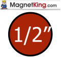 0.5 in. Circle Medium Standard Colors Matte Magnet