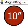 10 in. Circle Medium Dry Erase White Magnet