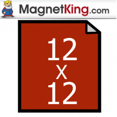 12" x 12" Sheet Thick Matte White/Matte White Magnet