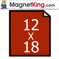 12" x 18" Sheet Medium Matte White/Peel n Stick Magnet