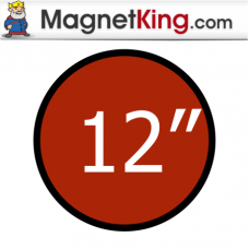 12 in. Circle Medium Dry Erase White Magnet