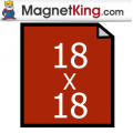 18" x 18" Sheet Thick Matte White/Matte White Magnet