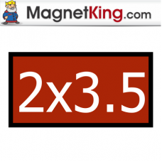 2 x 3.5 MagnaCards Thin Peel n Stick Adhesive Magnet - 100pk