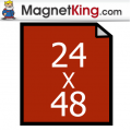 24" x 48" Sheet Medium Dry Erase / Peel n Stick Magnet Receptive