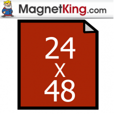 24" x 48" Sheet Medium Matte White/Peel n Stick Magnet