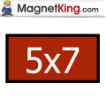 5 x 7 Rectangle Thin Peel n Stick Adhesive Magnet