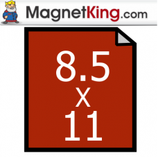 8" x 11" Sheet Thin Matte White Magnet