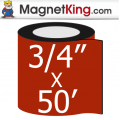 0.75 in. x 50' Roll Medium Matte White Magnet