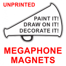 Cheerleader Megaphone - 5x8 in. Magnet Die Cut